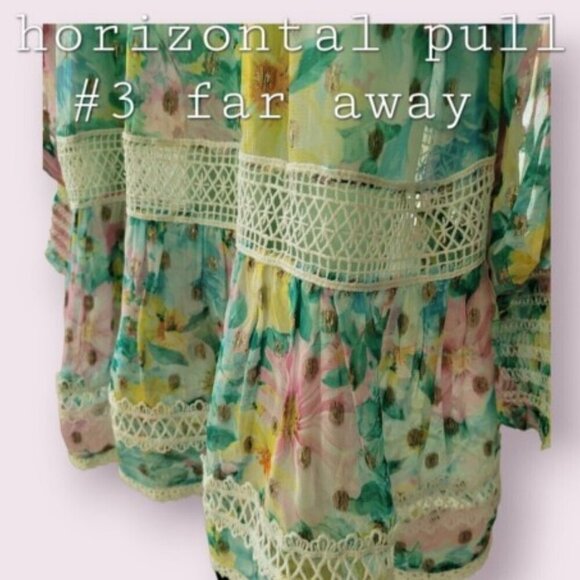 Anthropologie Hemant and Nandita Floral Georgette A-Line Minidress size XS - Picture 12 of 16